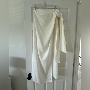 MASSIMO DUTTI WRAP CREPE SHIRT